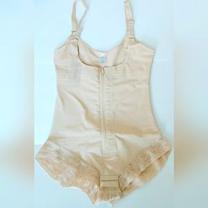 SHAPERX Shapewear Fajas Colombianas Tummy Control Bodysuit Large Nude